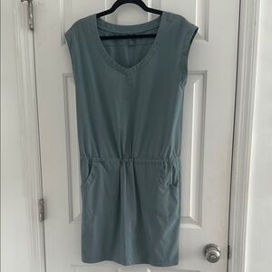 Prana Women's Midi Dress in Light Blue